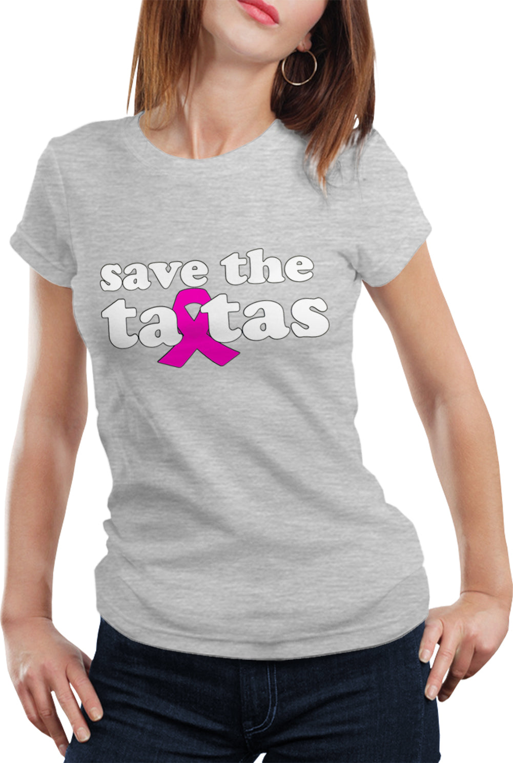 Save The Ta Tas Breast Cancer Awareness Girls T Shirt Bewild 5452