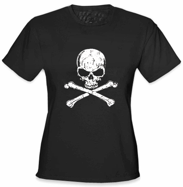 Skull Of Death Cross Bones Girl 's T-Shirt – Bewild