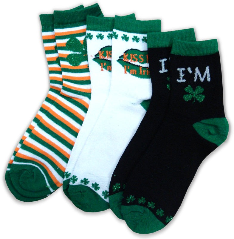 St.Patrick's Day Irish Pride Socks (3 pack) – Bewild