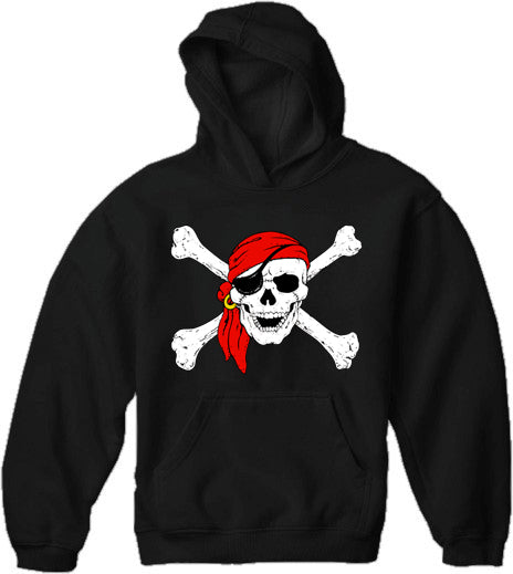 The Jolly Roger Pirate Skull Adult Hoodie – Bewild