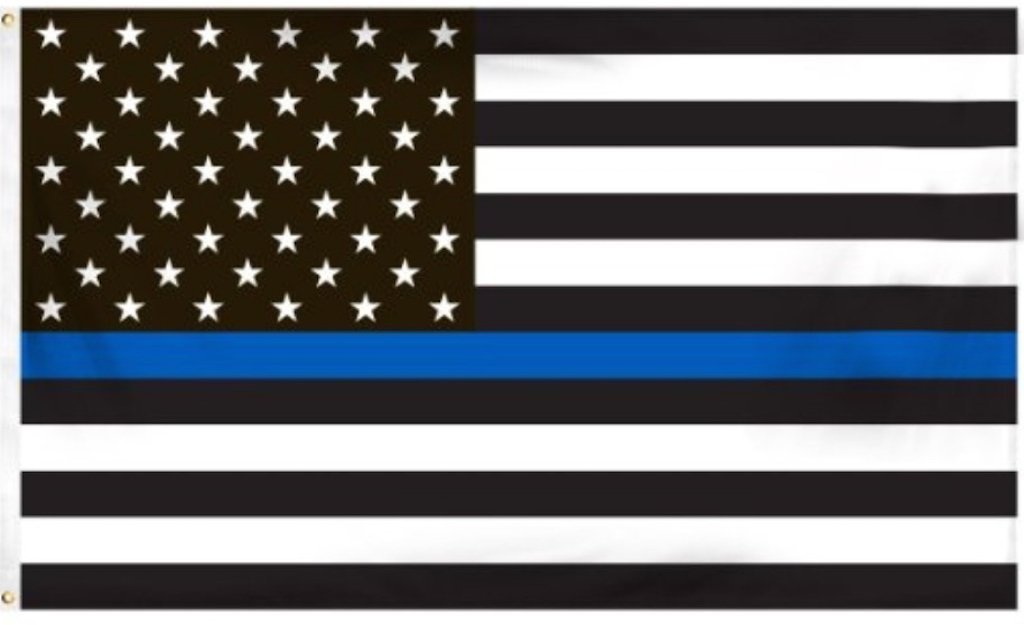 Thin Blue Line Flag Usa 5 X 3 Ft Full Size Police Flag For Men And Women Of Law Enforcement Show Pride For Your Local Police 100 Polyester With Reinforced Brass Grommets Indoor Outdoor Use 8 ?v=1506517300