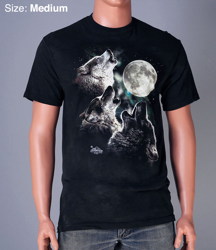 Three Wolf Moon Men's Big Face T-Shirt – Bewild