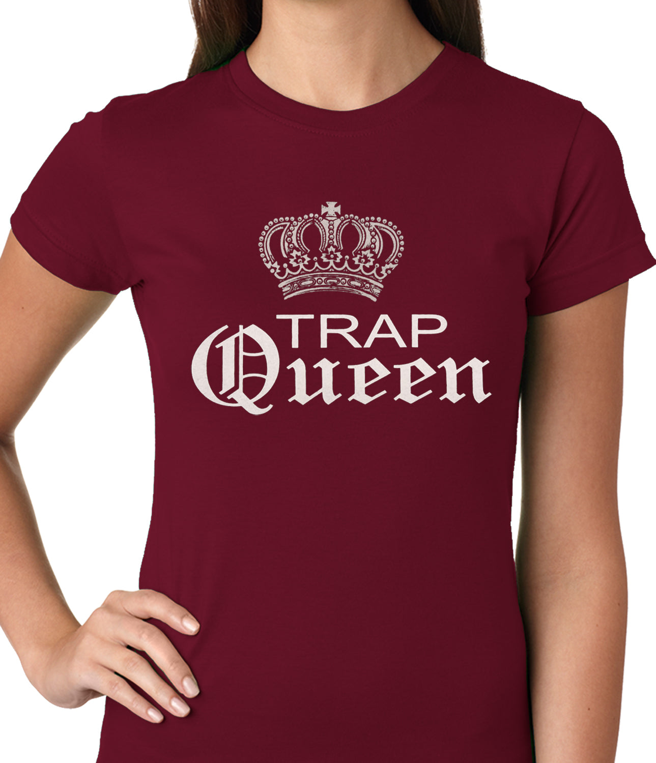 Trap Queen Silver Crown Ladies T Shirt Bewild