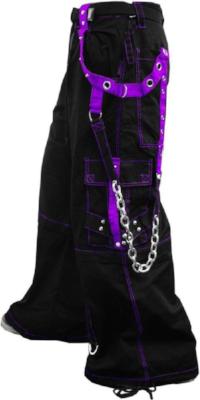 black and purple tripp pants
