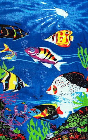 fish beach towel