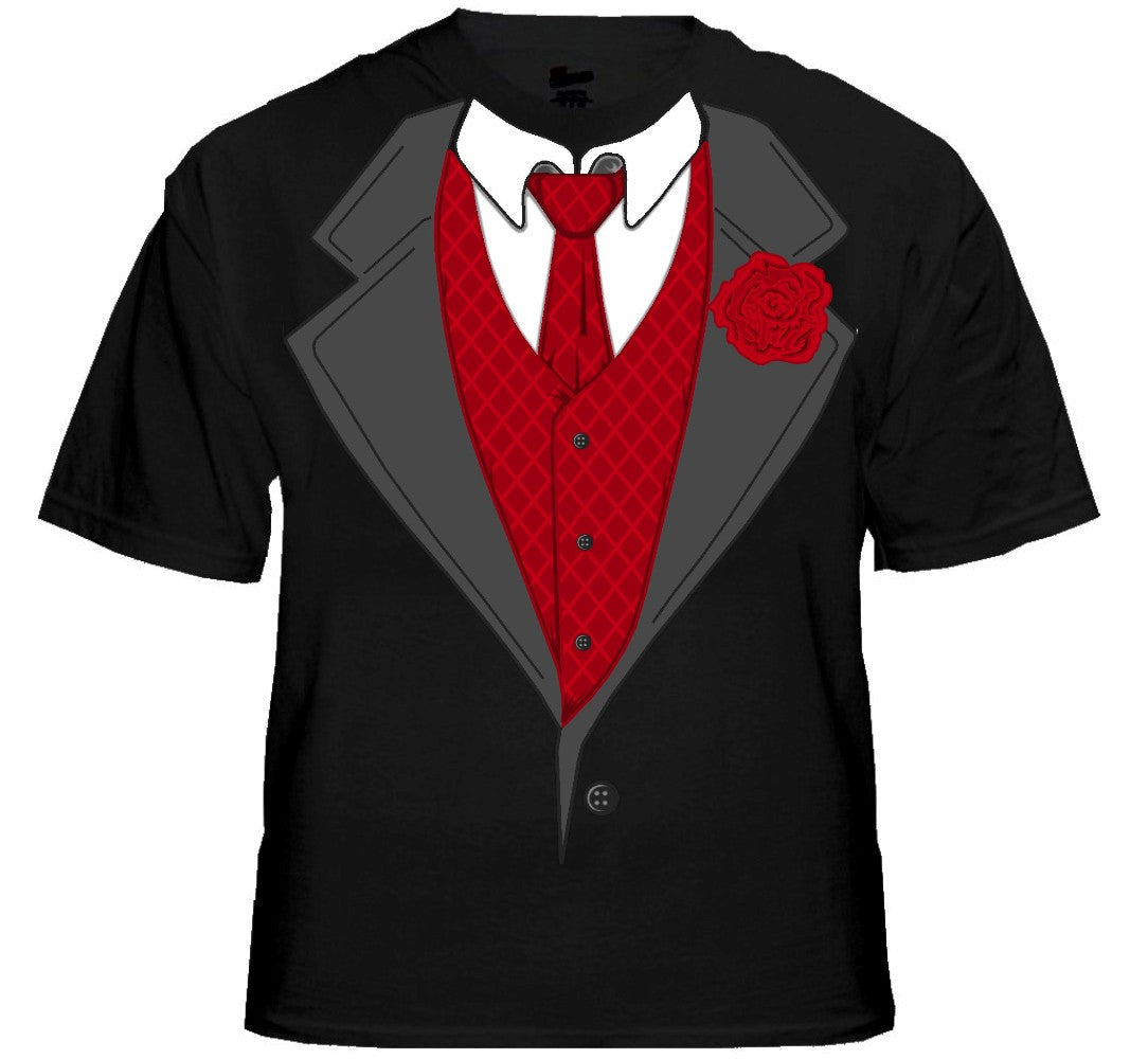 red tie shirt