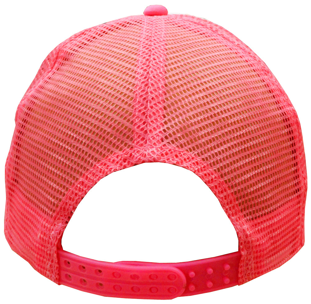 Two Tone Trucker Hats - Neon Pink Trucker Cap – Bewild