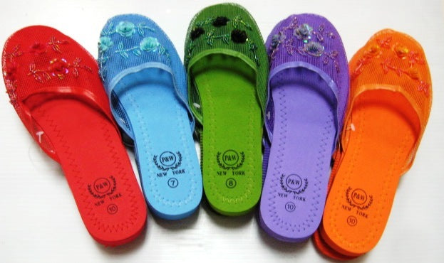 Wholesale Mesh Chinese Woman's Slippers 