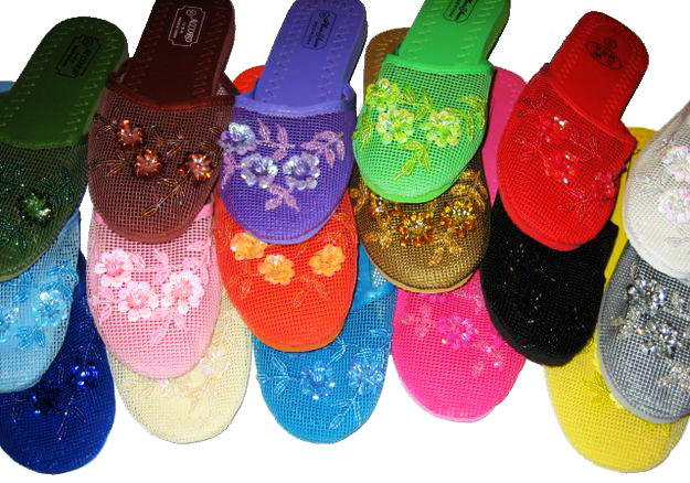 Wholesale Mesh Chinese Woman's Slippers 