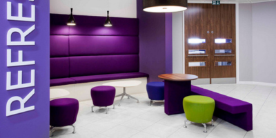 Purple Office Work Space