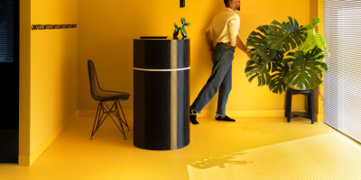 Yellow Office Work Space