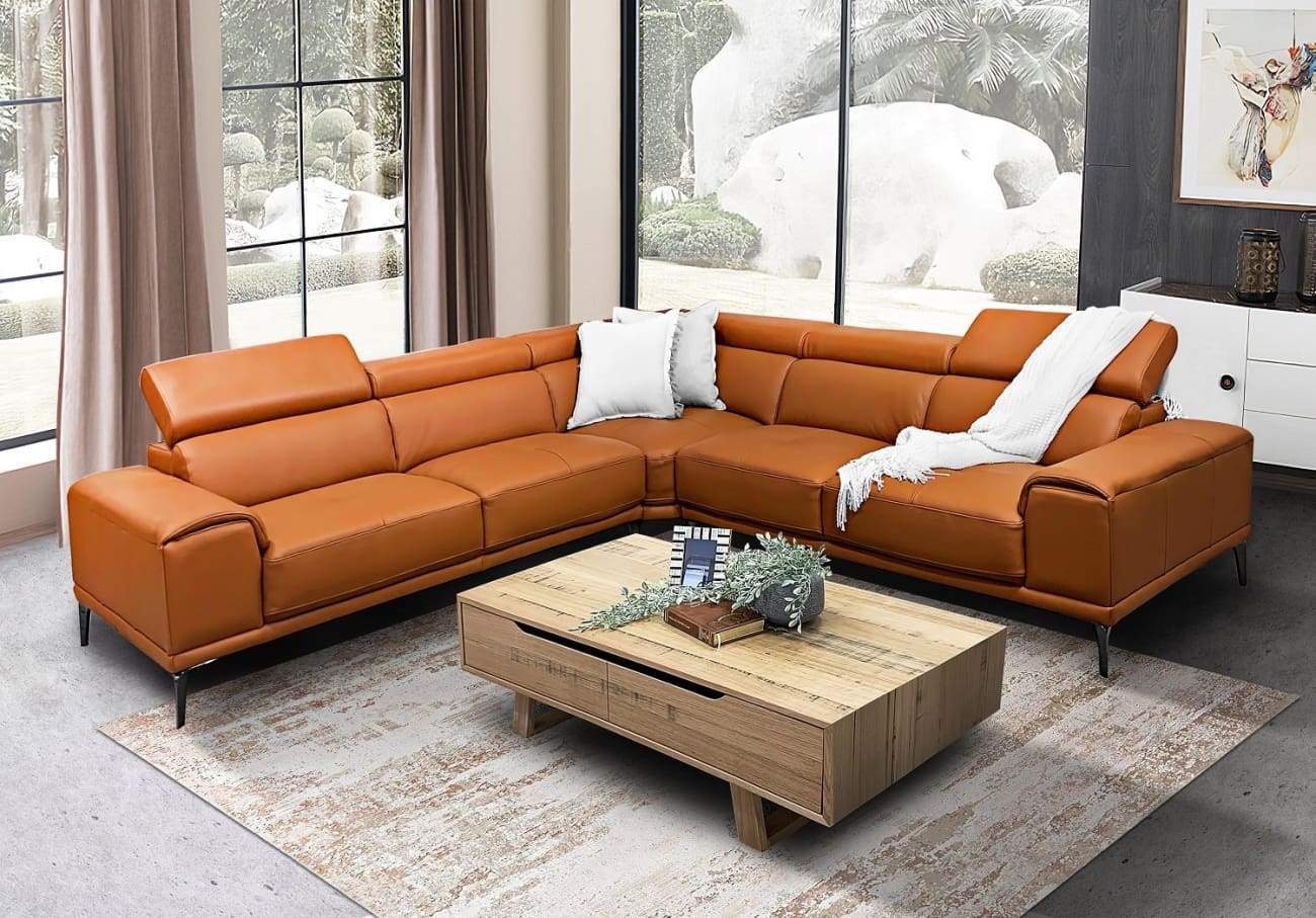 Our Furniture Warehouse Houston Premium Leather Modular