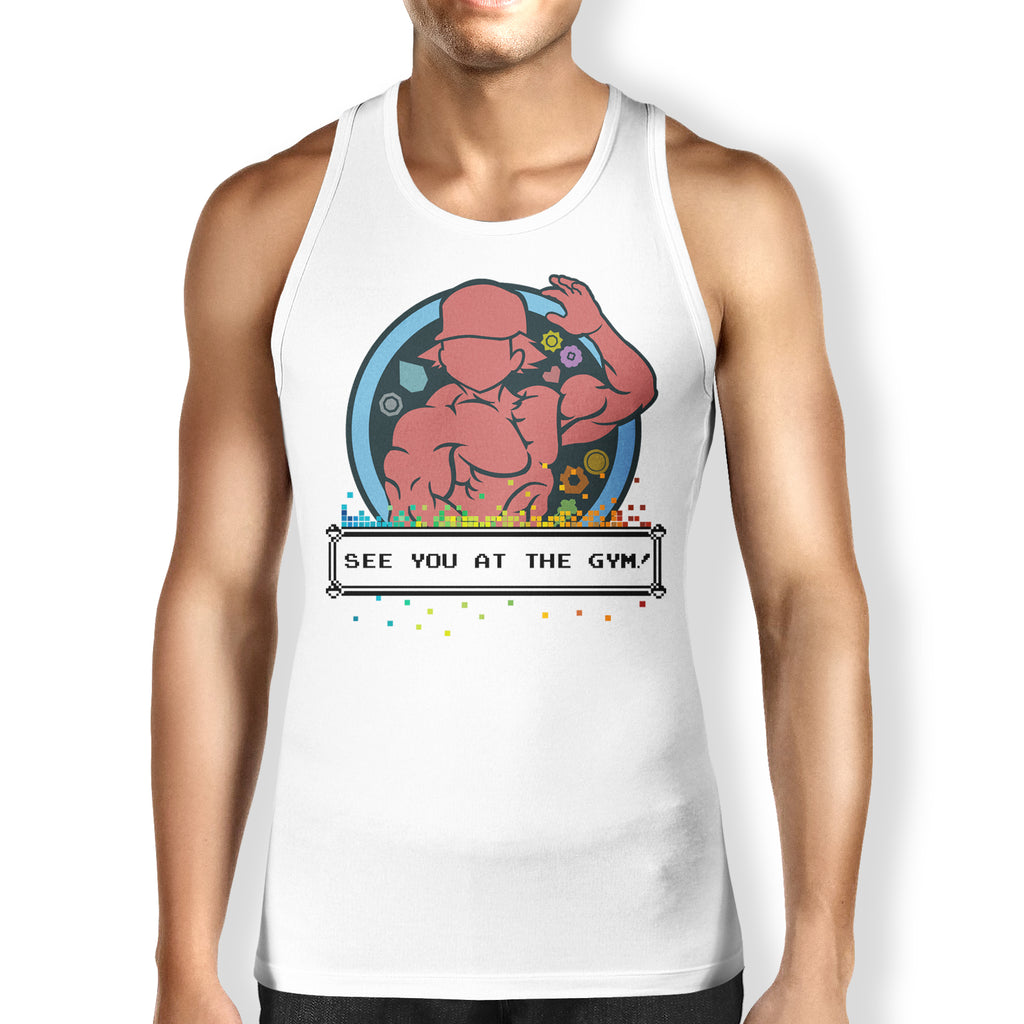 See You At The Gym Geeky Gaming Anime Gym Gear Pokemon Kanto Workout T Shirt Or Tank