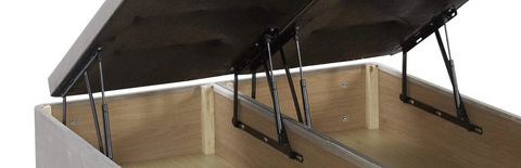 Ottoman bed base strut close up