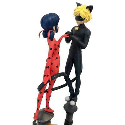 ladybug and cat noir figurines