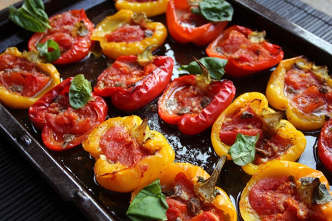 Italian-style roasted peppers