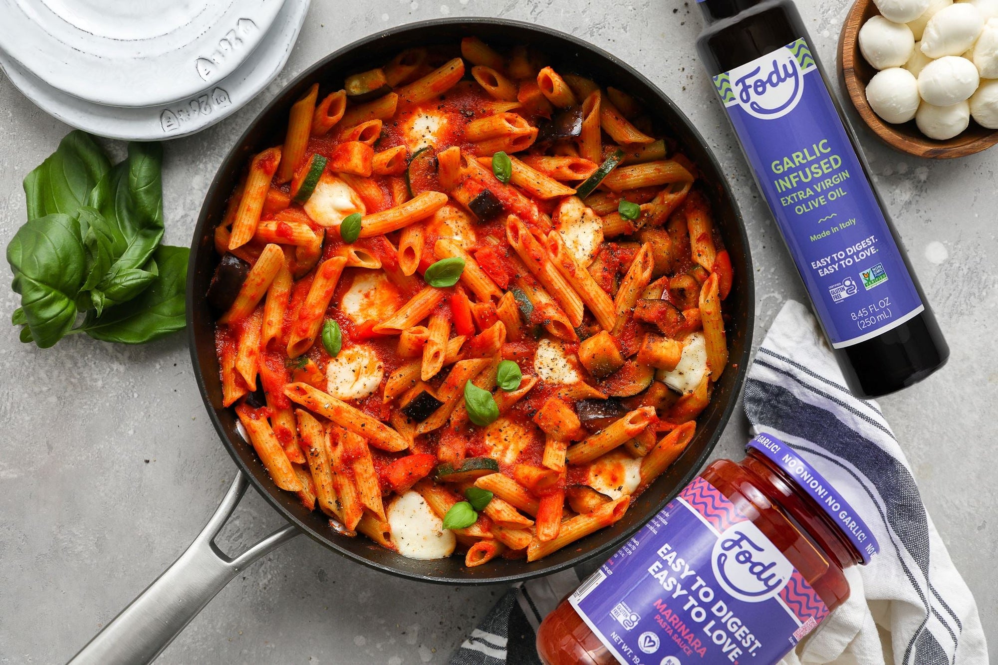 Fody's Loaded Veggie Pasta with Mozzarella – FODY Foods Co. - Canada