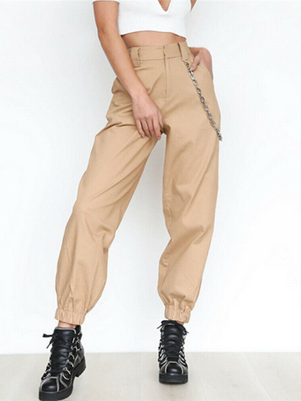 black khaki pants