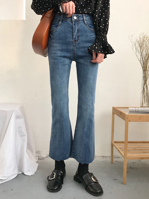 ankle length flare jeans