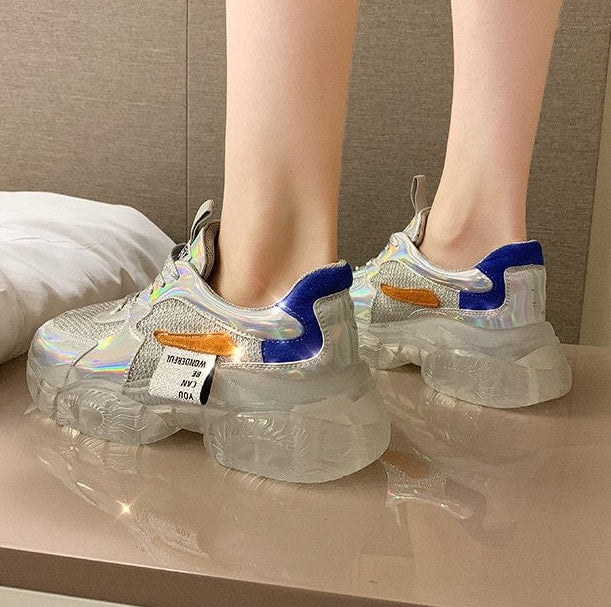 crystal transparent shoes