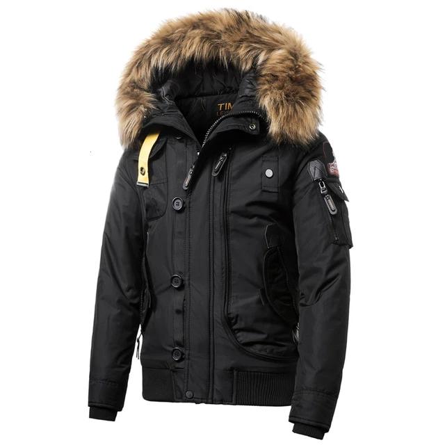 mens winter parka fur hood