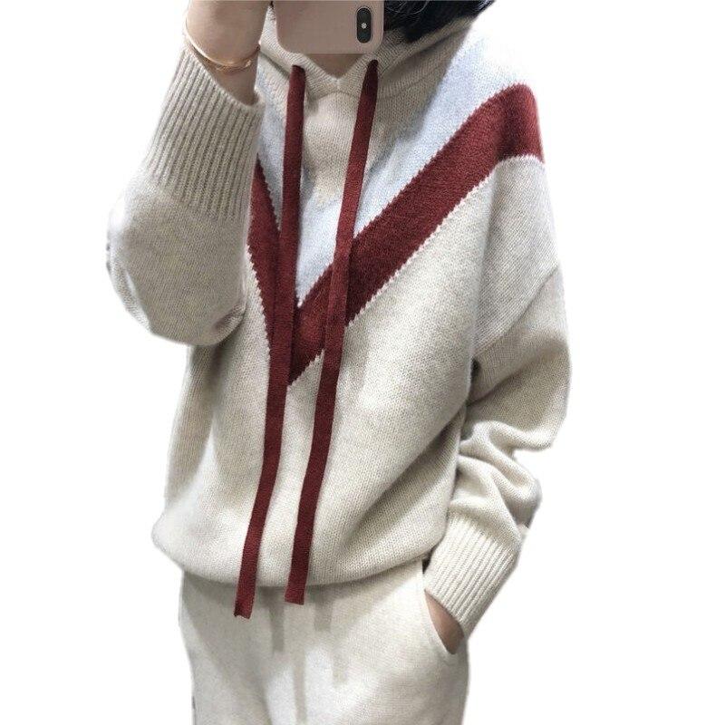 women's cashmere hooded sweater