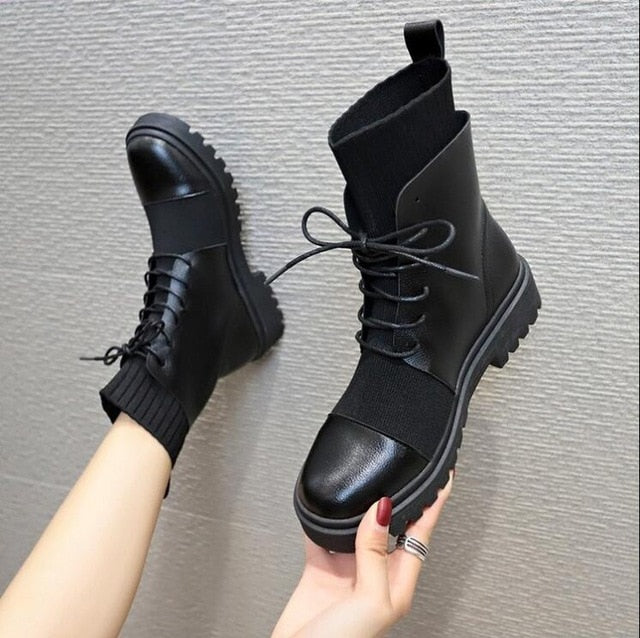 Spring Boots Women Shoes Woman Boots 