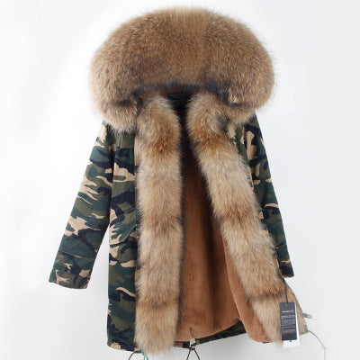 women's parka with real fur hood