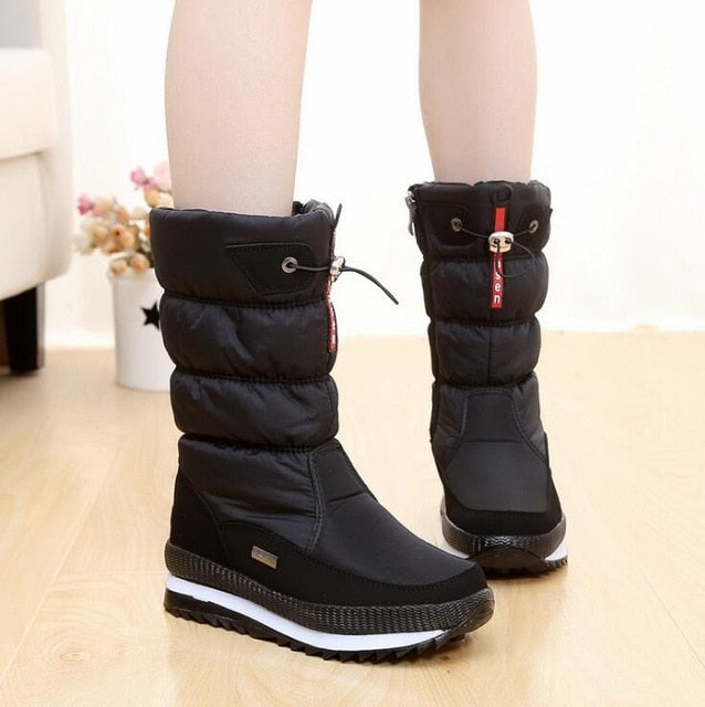 waterproof platform boots