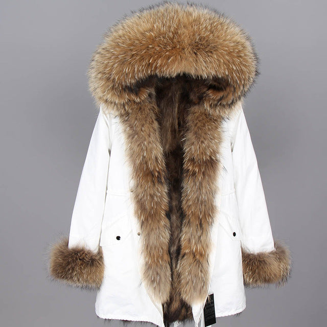 natural fur collar