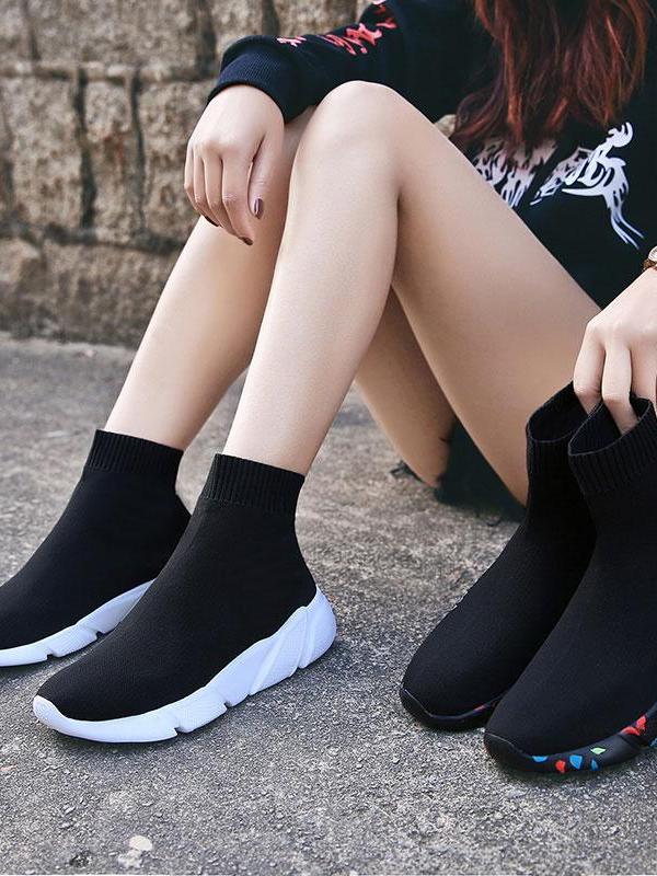 Sock Sneaker Ankle Boots – ASHORE SHOP