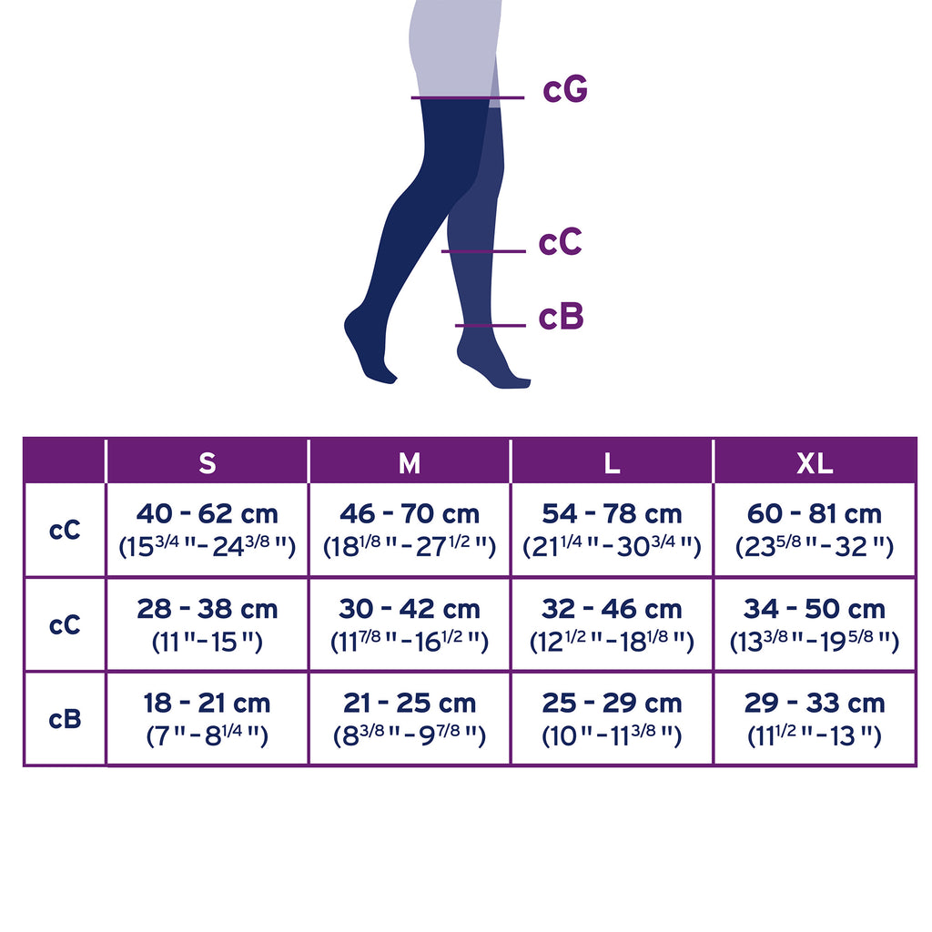 Jobst Maternity Compression Size Chart