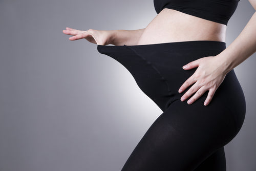 pregnant woman black tights