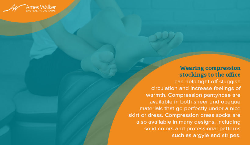 wearing compression stockings professional setting quote