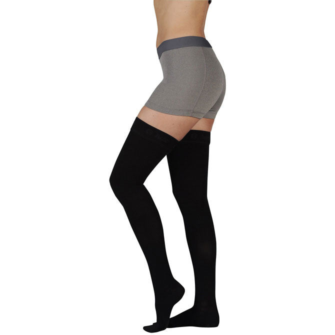 Juzo 2002 Soft Open Toe Thigh Highs - 30-40 mmHg | Ames Walker