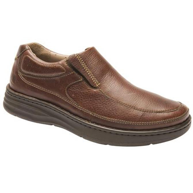 mens brown leather casual shoes