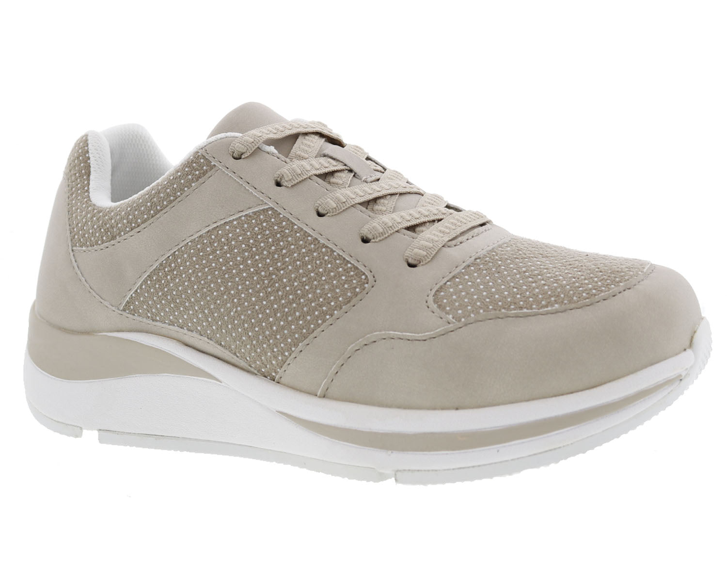 Drew Women's Chippy Casual Shoes Cream | Ames Walker