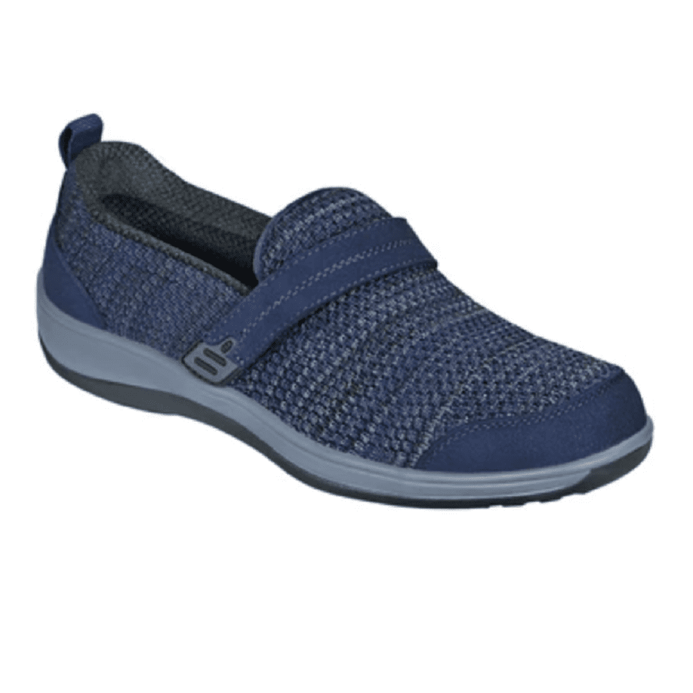 Orthofeet Women's Quincy Slip-On Shoes Blue | Ames Walker