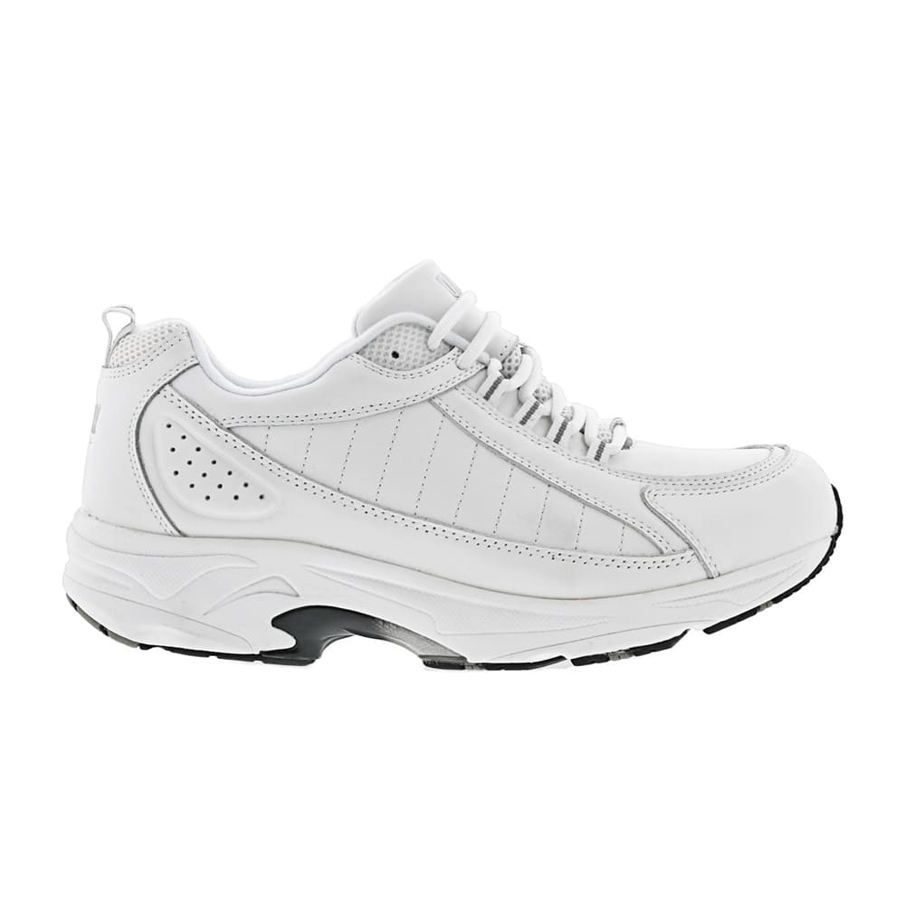 Drew Men's Voyager Leather Athletic Shoe White l Ames Walker