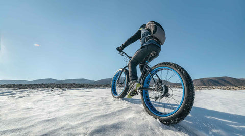 fat tie biking with heated apparel