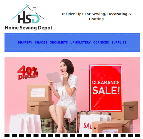 March Clearance Home Sewing Depot