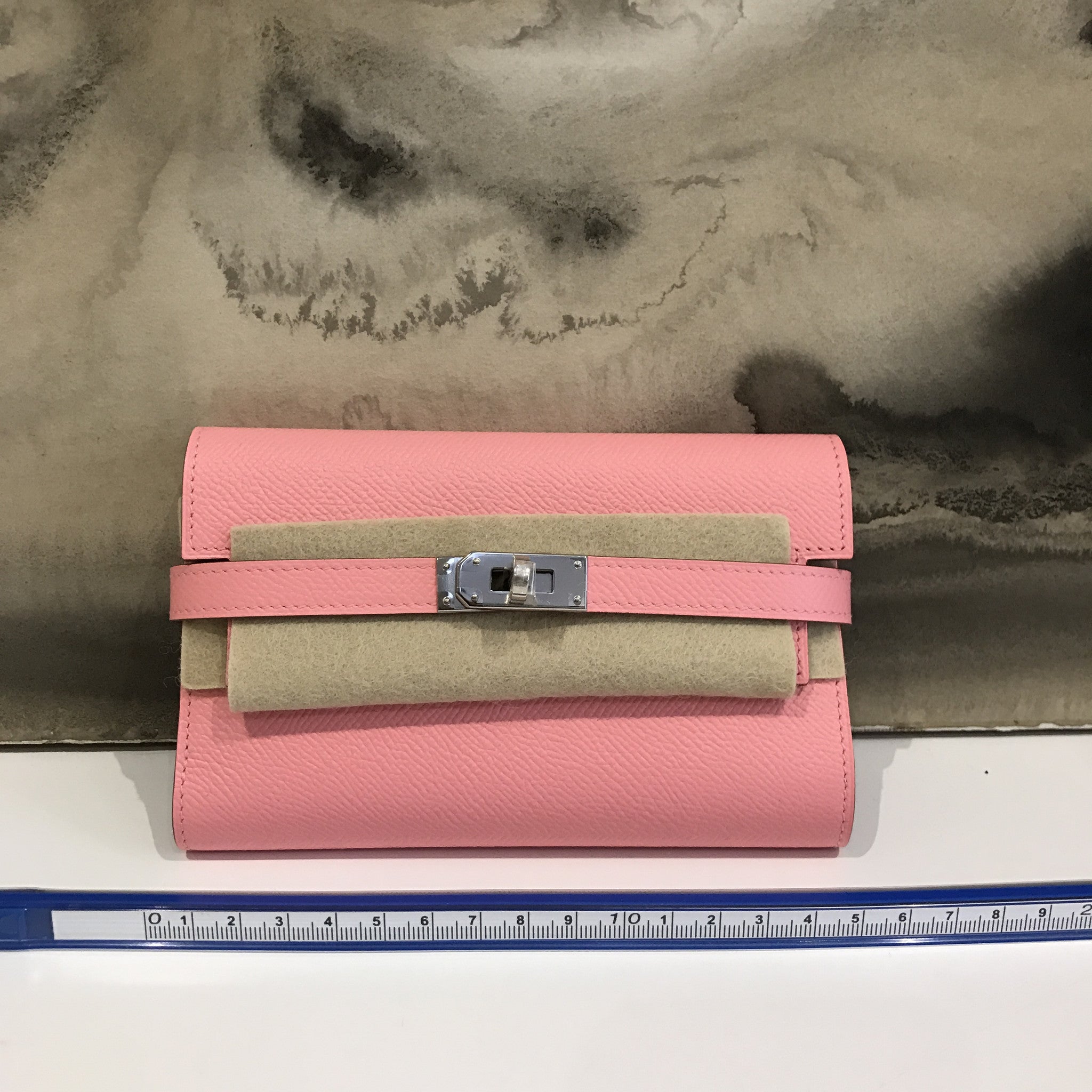 Hermes mini kelly wallet rose sakura 