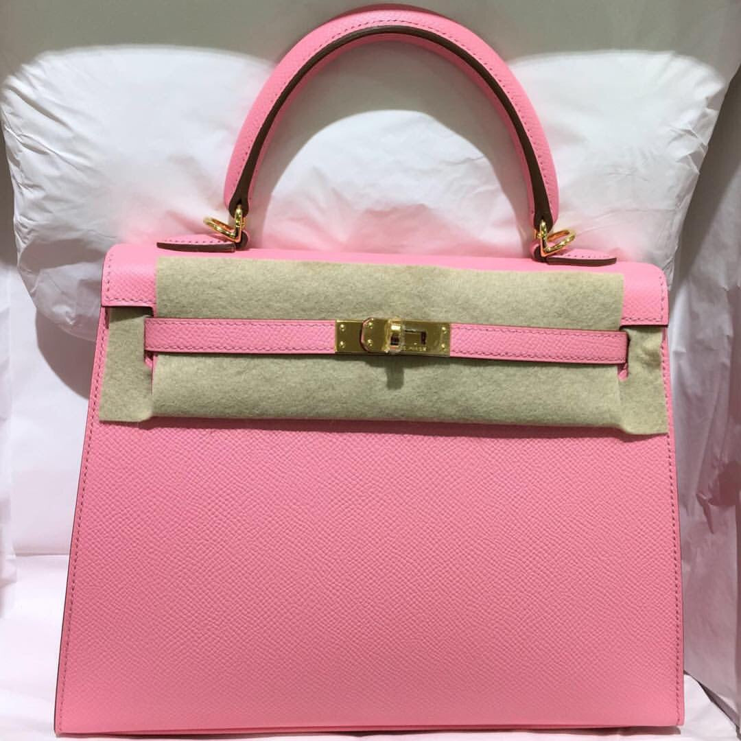 hermes kelly rose confetti