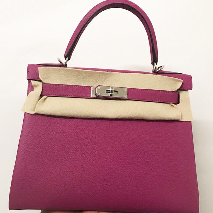 hermes kelly 28 rose pourpre