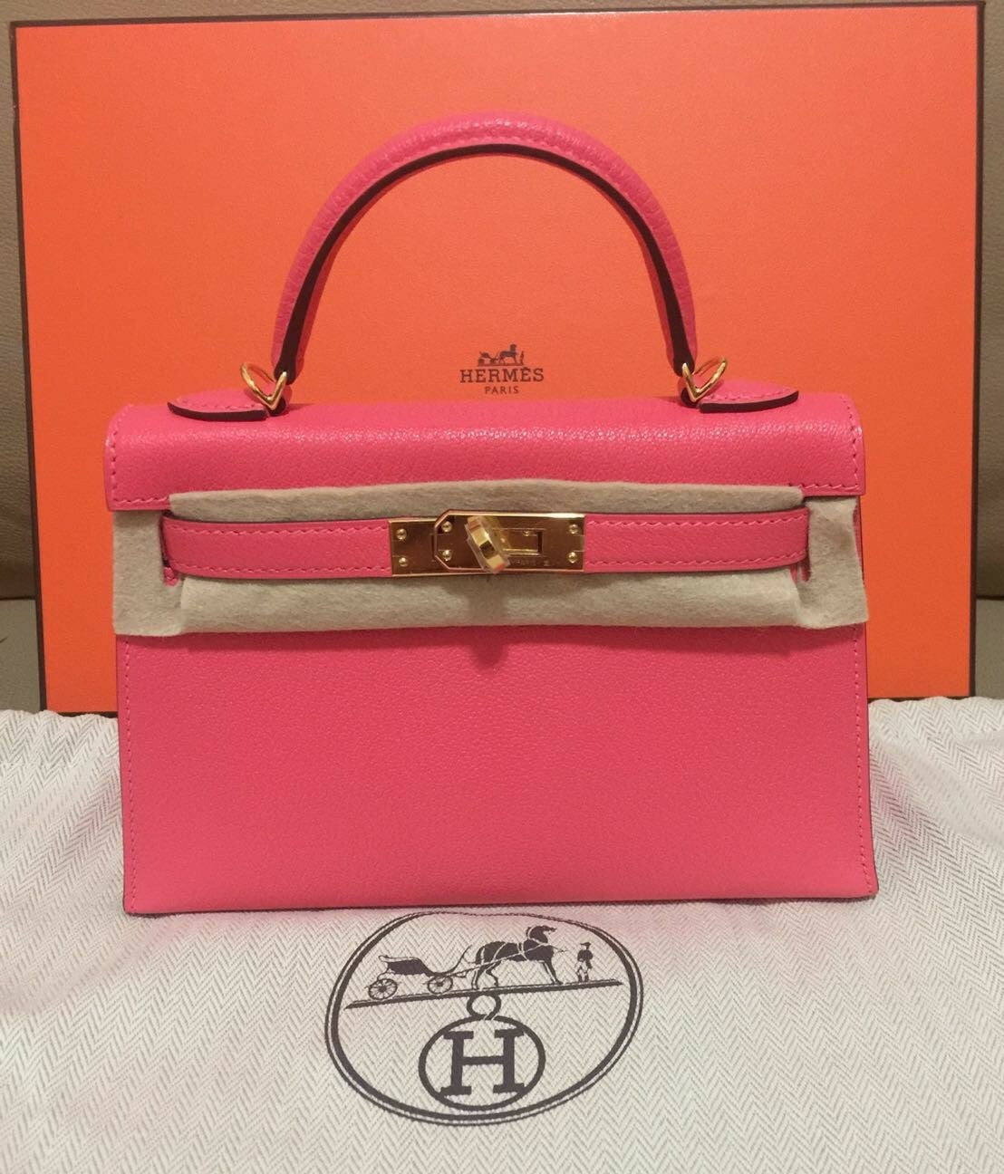 hermes kelly rose