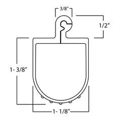 Windsor Garage Door Bottom Seal P Track