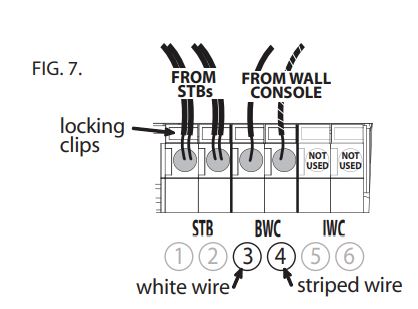 genie wall console wiring terminal