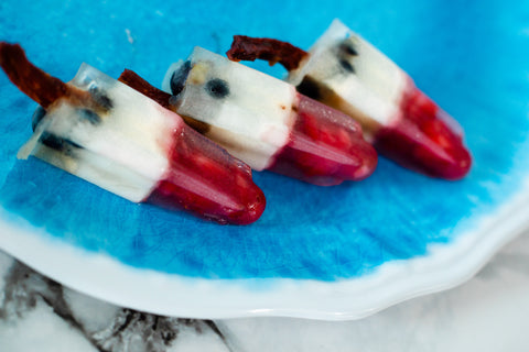 4th of July dog treats red white and blue pupsicle or popsicle