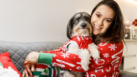 dog and human matching pajamas