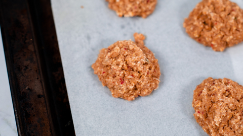 berry oat blender cookies for your dog